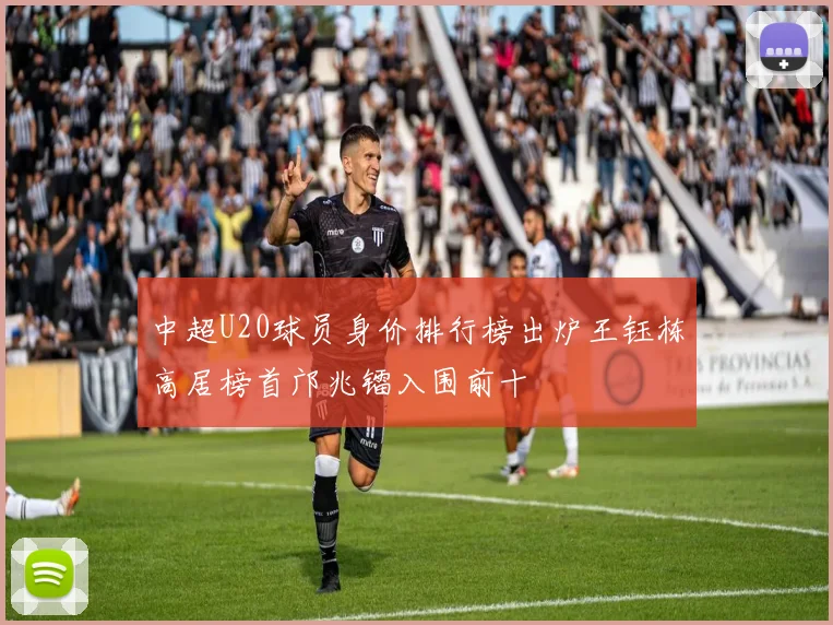 中超U20球员身价排行榜出炉王钰栋高居榜首邝兆镭入围前十